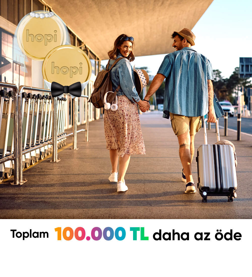 Yolcu360.com'da yurtiçi uçak biletlerinde 300 TL daha az öde! Sağ üst köşedeki paylaş ikonuna tıkla, düğün hazırlığı yapan yakınlarına WhatsApp’tan gönder, sen de mutluluklarına destek ol. :)300 TL daha az öde -1
