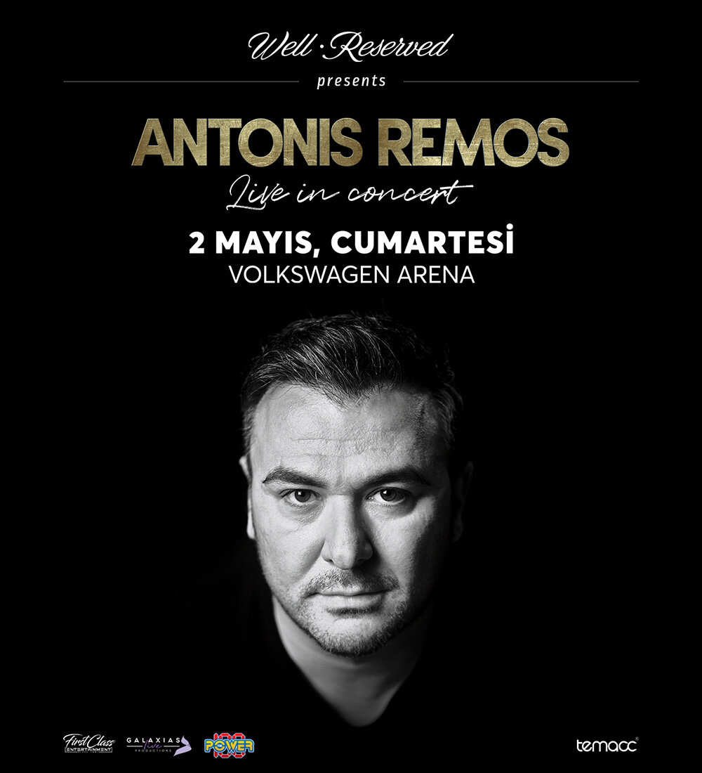 Volkswagen Arena'da gerçekleşecek olan Antonis Remos konser etkinliği biletlerine %20 daha az öde.%20 daha az öde -1
