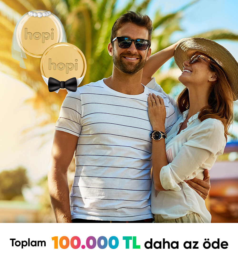 tatilbudur.com'da seçili otellerdeki 100.000 TL ve üzeri rezervasyonlarında 5.000 TL daha az öde. Sağ üst köşedeki paylaş ikonuna tıkla, düğün hazırlığı yapan yakınlarına WhatsApp’tan gönder, sen de mutluluklarına destek ol. :)5.000 TL daha az öde -2