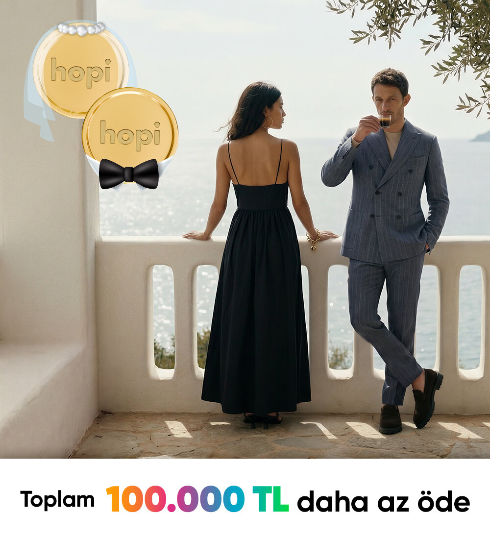Boyner online'da ve Now'da Hediye Paracıkların'la15.000 TL ve üzeri alışverişlerde 1.500 TL, 20.000 TL ve üzeri alışverişlerde 2.000 TL daha az öde. Sağ üst köşedeki paylaş ikonuna tıkla, düğün hazırlığı yapan yakınlarına WhatsApp’tan gönder, sen de mutluluklarına destek ol. :)2.000 TL daha az öde -1