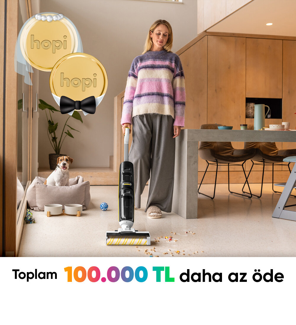 Karcher.com.tr'den yapacağın 12.000 TL ve üzeri düğün alışverişlerde tüm indirimlere ek 2.500 TL daha az öde. Sağ üst köşedeki paylaş ikonuna tıkla, düğün hazırlığı yapan yakınlarına WhatsApp’tan gönder, sen de mutluluklarına destek ol. :)2.500 TL daha az öde -2
