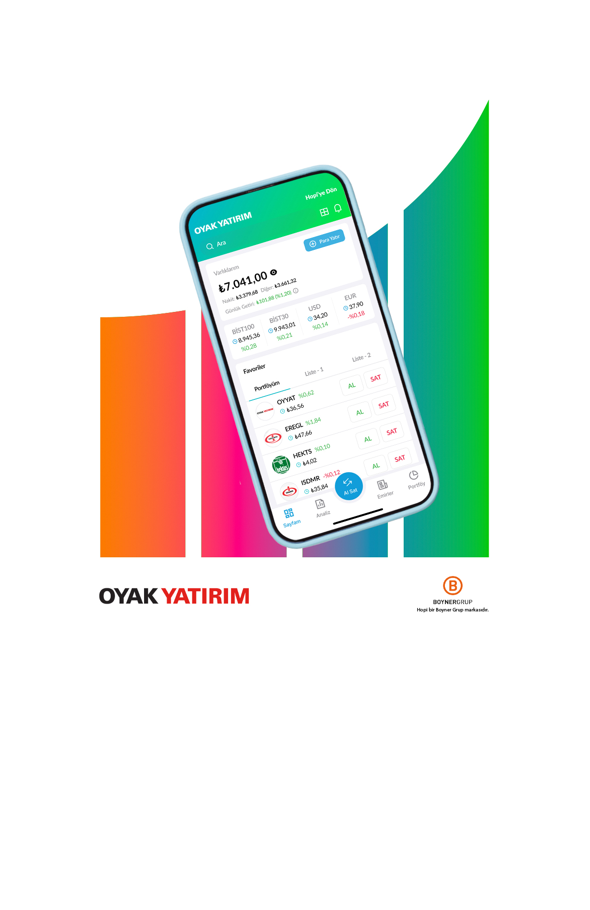 Yatırım hesabını açıp, OYAK YATIRIM uzmanlığı ile birikimlerine değer katabilirsin.başla -1