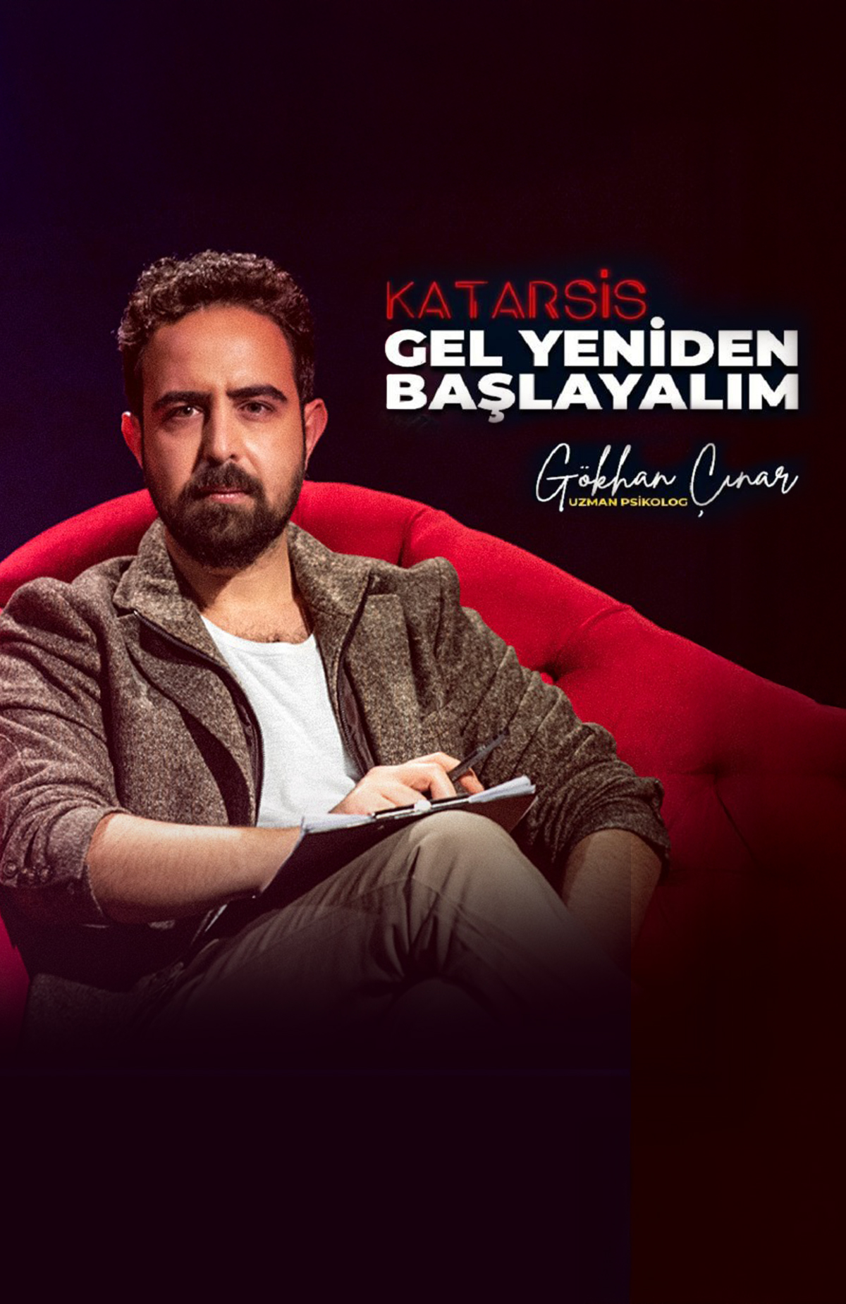 Çeşitli illerde gerçekleşecek olan Gökhan Çınar - Katarsis - Gel Yeniden Başlayalım etkinliğine %15 daha az öde.%15 daha az öde -1