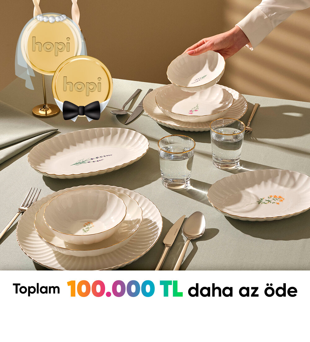 Kutahyaporselen.com'da 7.500 TL ve üzeri çeyiz alışverişlerinde 1.000 Paracık, 10.000 TL ve üzeri çeyiz alışverişlerinde 1.250 Paracık kazan. Sağ üst köşedeki paylaş ikonuna tıkla, düğün hazırlığı yapan yakınlarına WhatsApp’tan gönder, sen de mutluluklarına destek ol. :)1.250 Paracık kazan -1