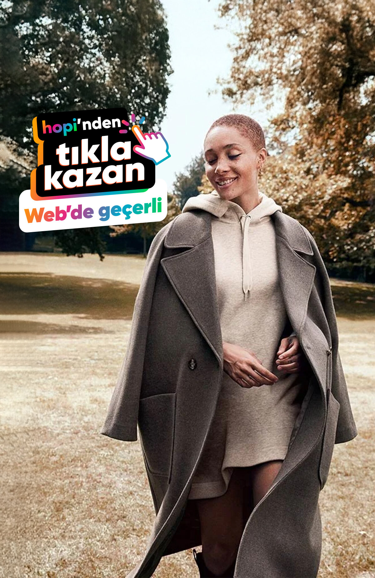 Tıkla Kazan butonuyla H&M websitesinde yapacağın alışverişlerinde seçili ürünlerde %3 Paracık kazan. Alışverişini markanın websitesinden yapmalısın. Yönlendikten sonra çerezleri onaylamalısın. Aksi durumda Paracık kazanımı yoktur.%3 Paracık kazan -1