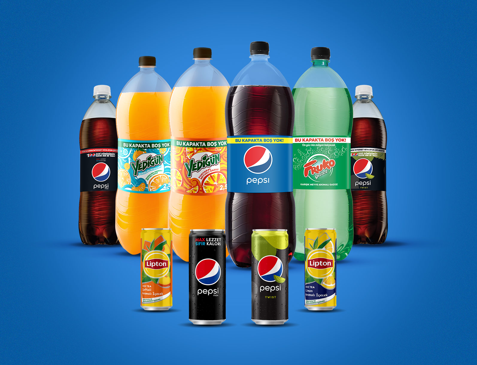 Pepsi, Yedigün, Fruko ve Lipton Ice Tea kapaklarından çıkan şifreyi Kazandırio uygulamasına gir, 20'ye varan Paracık kazan.20 Paracık kazan -1