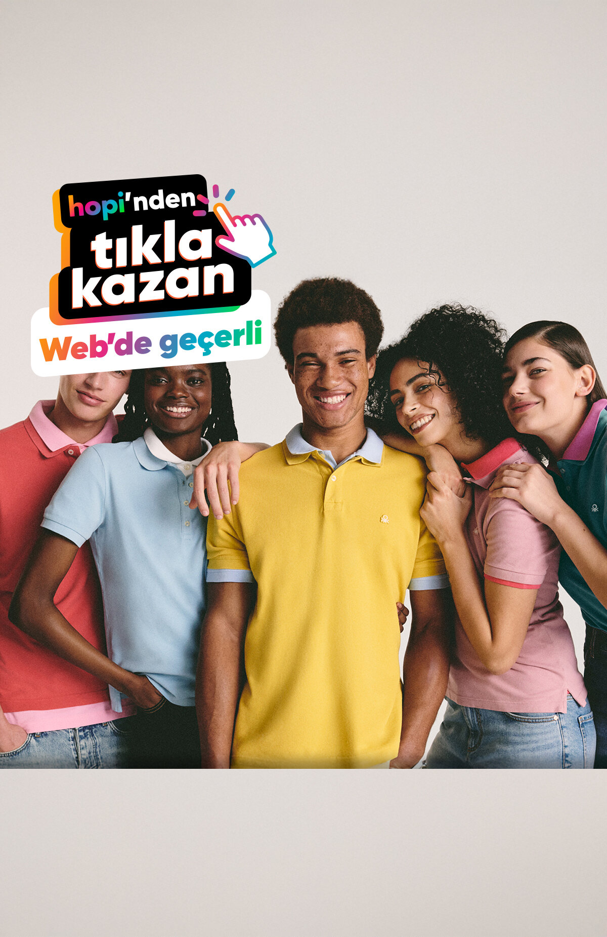 Tıkla Kazan butonuyla tr.benetton.com'dan yapacağın alışverişlerde %3 Paracık kazan. Alışverişini markanın websitesinden yapmalısın. Yönlendikten sonra çerezleri onaylamalısın. Aksi durumda Paracık kazanımı yoktur.%3 Paracık kazan -1