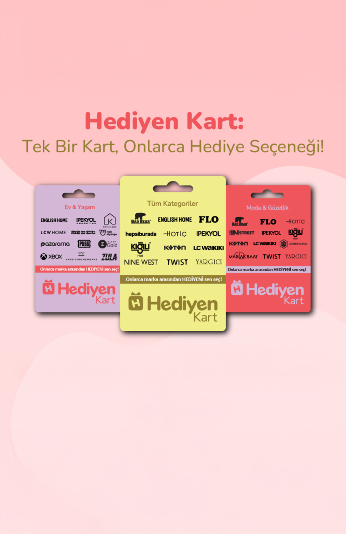 Hediyen Kart satın alımlarında %1 Paracık kazan%1 Paracık kazan -1