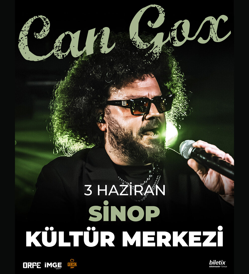 Sinop Kültür Merkezi'nde gerçekleşecek olan Can Gox konser biletlerine %20 daha az öde.%20 daha az öde -1
