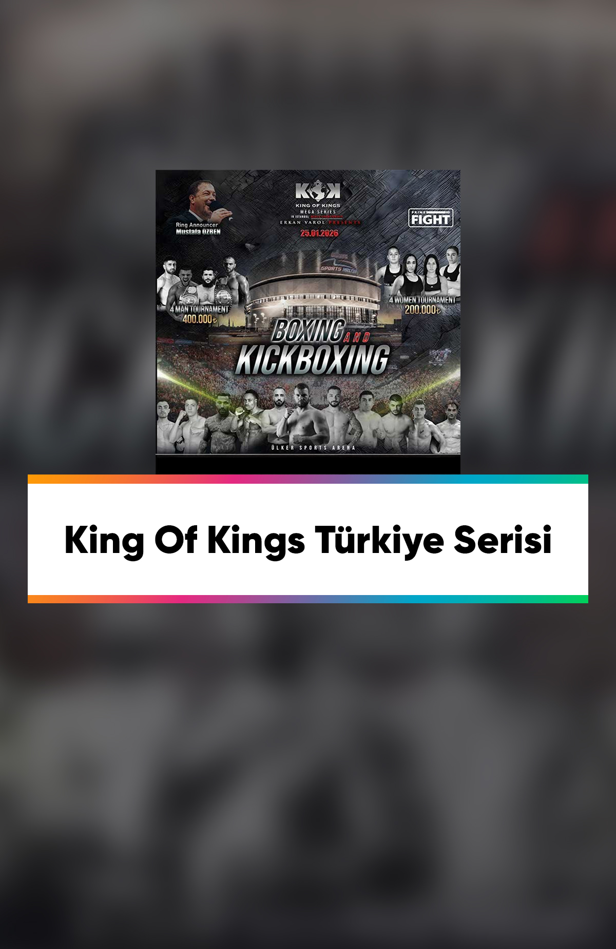 İstanbul'da gerçekleşecek olan King Of Kings Kickboxing etkinliği biletlerinde %20 Paracık kazan.%20 Paracık kazan -1