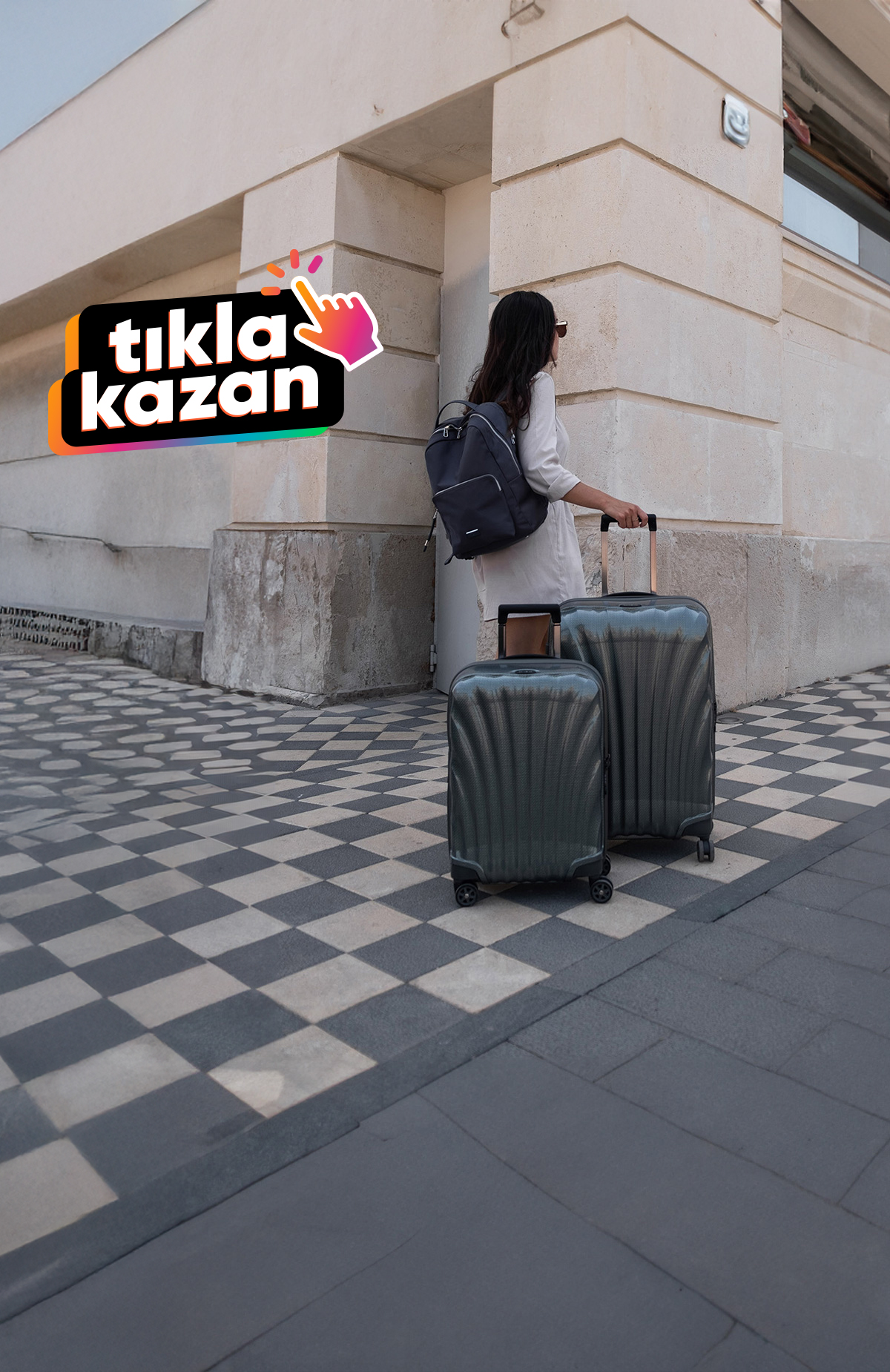 Tıkla Kazan butonuyla samsonite.com.tr'de %1,5 Paracık kazan. Detaylar aşağıda.%1,5 Paracık kazan -1