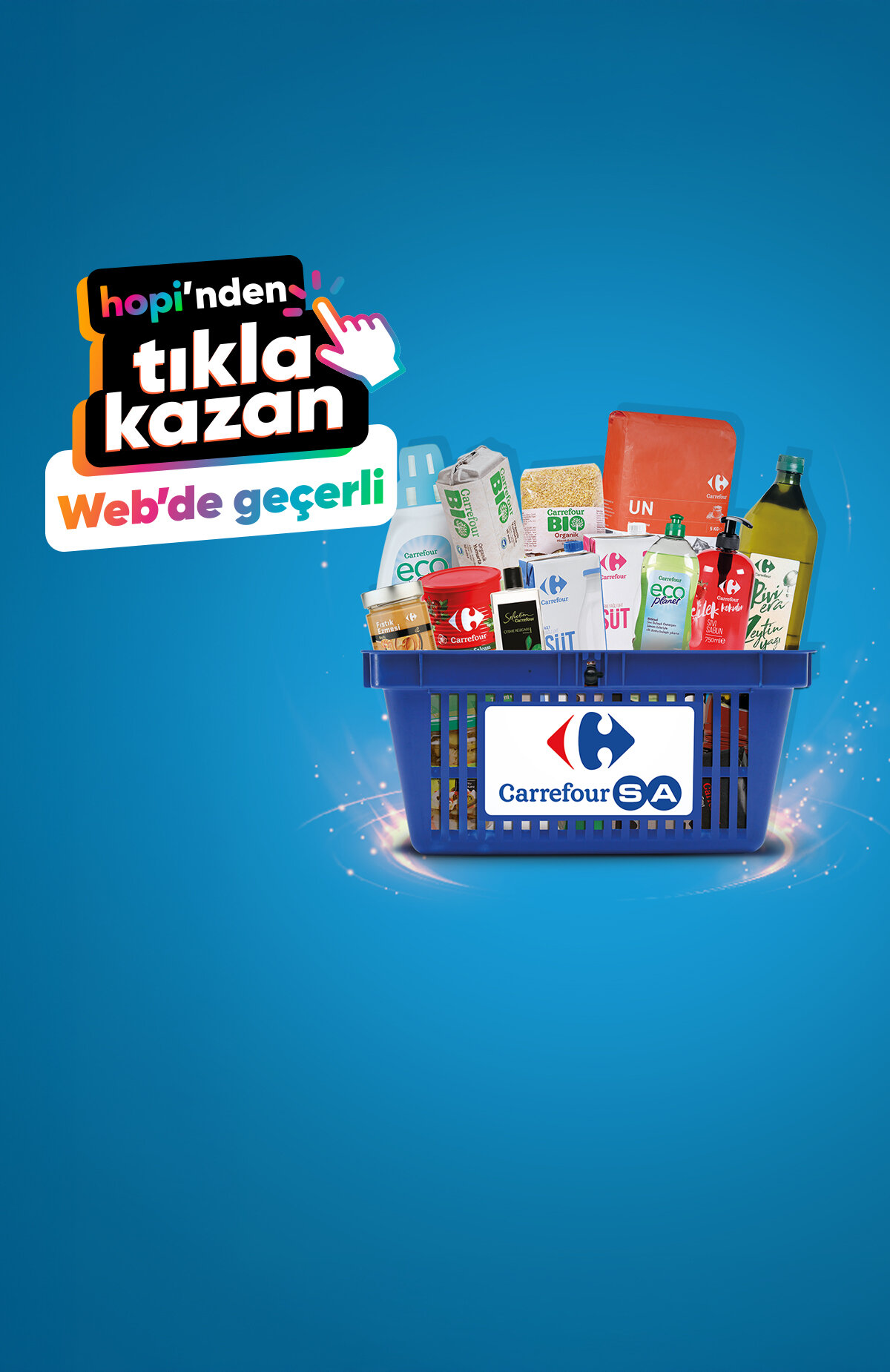 Tıkla Kazan butonuyla carrefoursa.com'dan yapacağın alışverişlerde %2'den %4'e varan Paracık kazan. Alışverişini markanın websitesinden yapmalısın. Yönlendikten sonra çerezleri onaylamalısın. Aksi durumda Paracık kazanımı yoktur. %4 Paracık kazan
-1