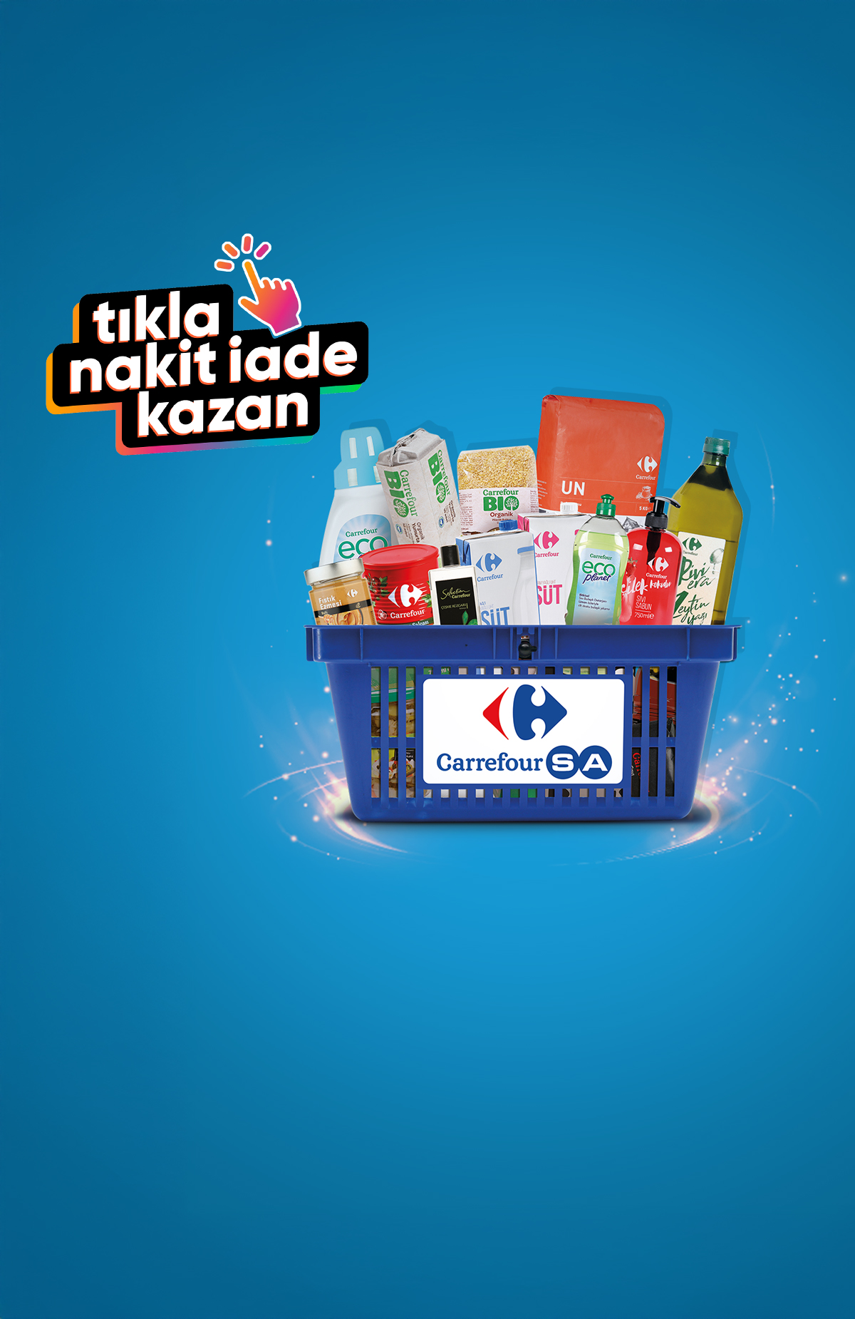 Tıkla Kazan butonuyla carrefoursa.com'dan yapacağın alışverişlerde Hopipay Kart'ına %2 nakit iade kazan. Detaylar aşağıda.%2 nakit iade kazan
  -1