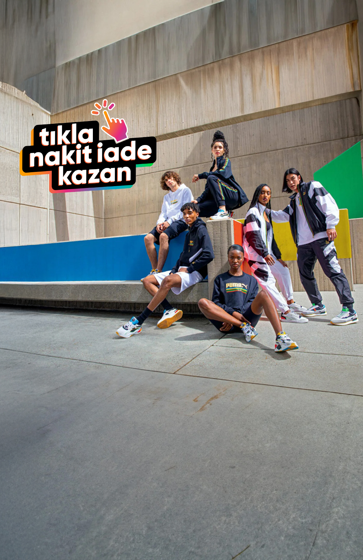 Tıkla Kazan butonuyla tr.puma.com'dan yapacağın alışverişlerde Hopipay Kart'ına %3 nakit iade kazan. Nakit iadeye ek %15 hediye kazan. Detaylar aşağıda.%3 nakit iade kazan -1