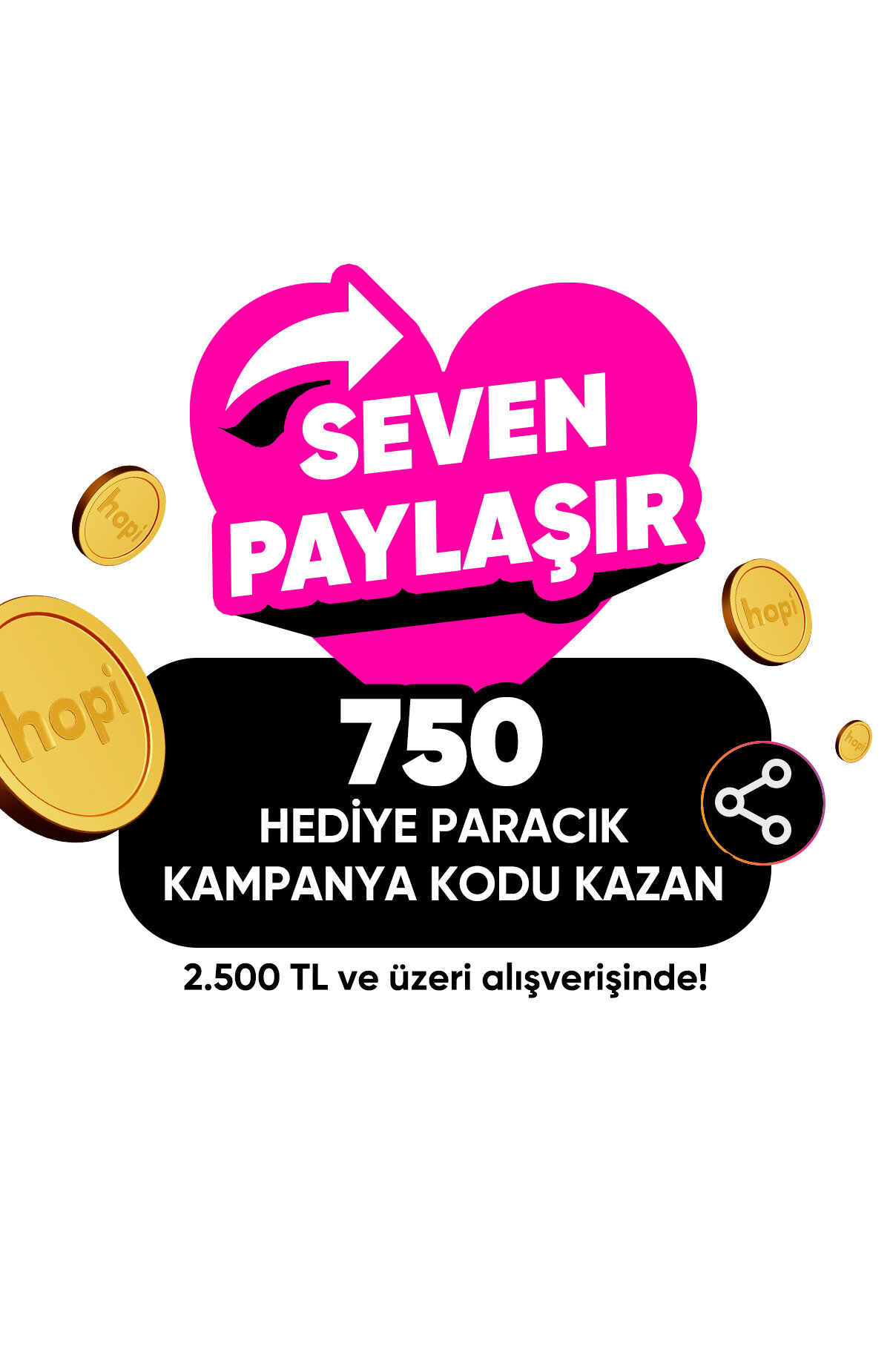 <p>Boyner'de seçili mağazalarda tek seferde 2.500 TL ve üzeri alışveriş yap, 750 Hediye Paracık için kod kazan. 6.000 TL ve üzerine harcayıp 750 TL daha az öde! İster kazandığın kodu kullan ister sevdiklerinle paylaş. </p>750 Hediye Paracık kazan -1
