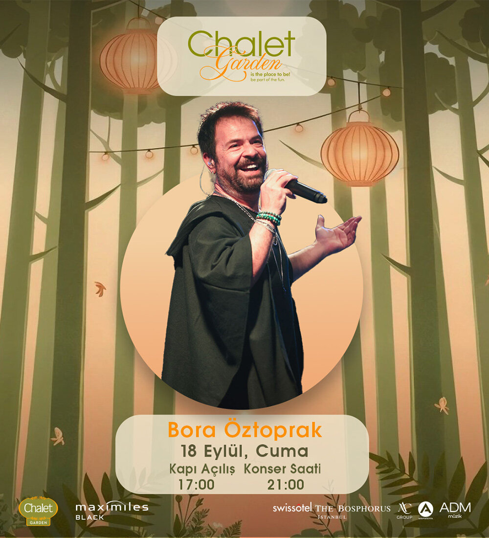 Swissotel The Bosphorus Chalet Garden'da gerçekleşecek olan Bora Öztoprak konser etkinliği biletlerine %20 daha az öde.%20 daha az öde -1